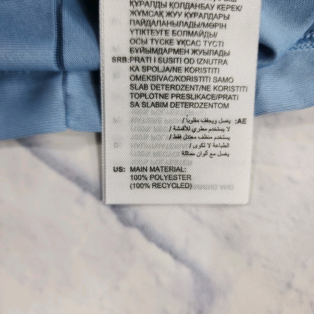 adidas Originals x Liberty London WOMENS S Blue Tonal Soccer Jersey Dress JC5313 - Picture 8 of 12